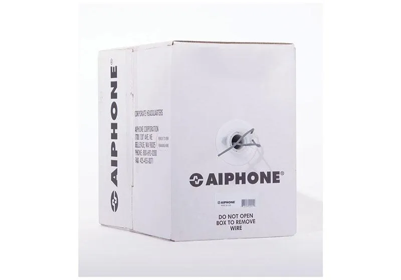 Aiphone 82220210C Wire, 2 Conductor, 22awg, Overall Shield, 1000 Feet