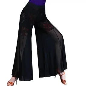 Bell Bottoms Floral Print  Latin/Ballroom Pants