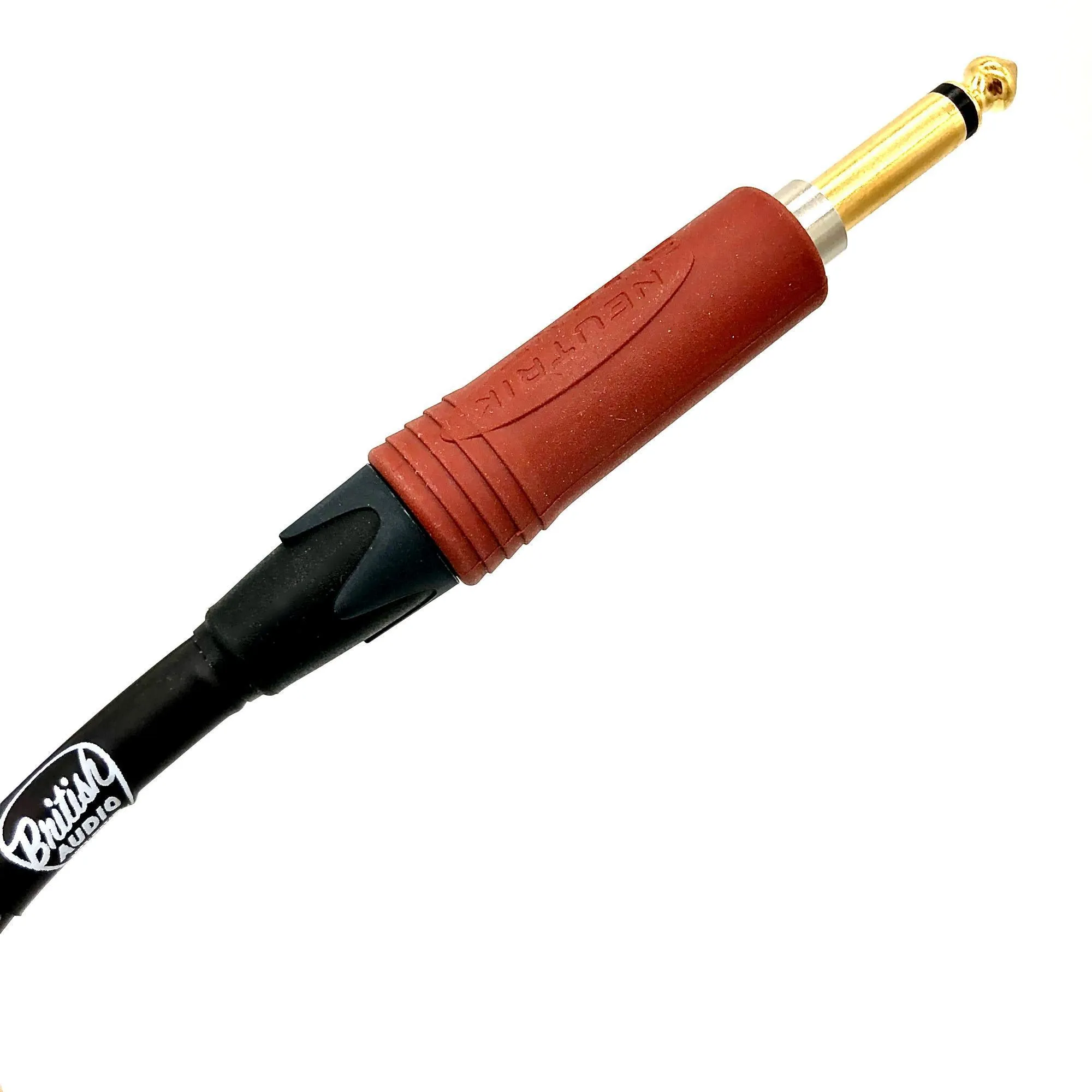 British Audio Pro Performance Silent Instrument Cable - Straight Silent to Straight (Black Jacket)