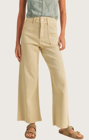 Chloe Beige Wide Leg Pants