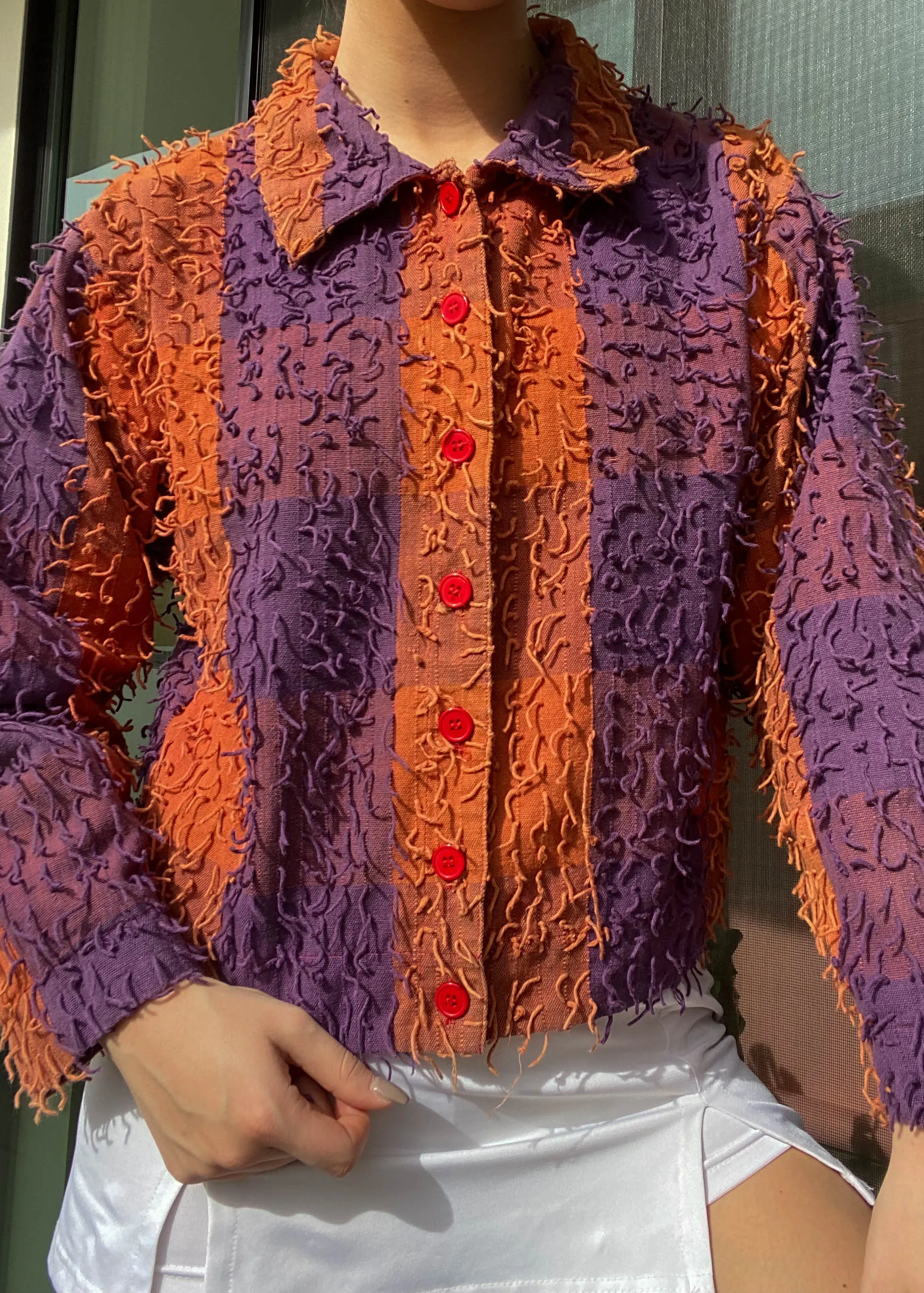 Clancy Y2k Fuzzy Jacket (S)