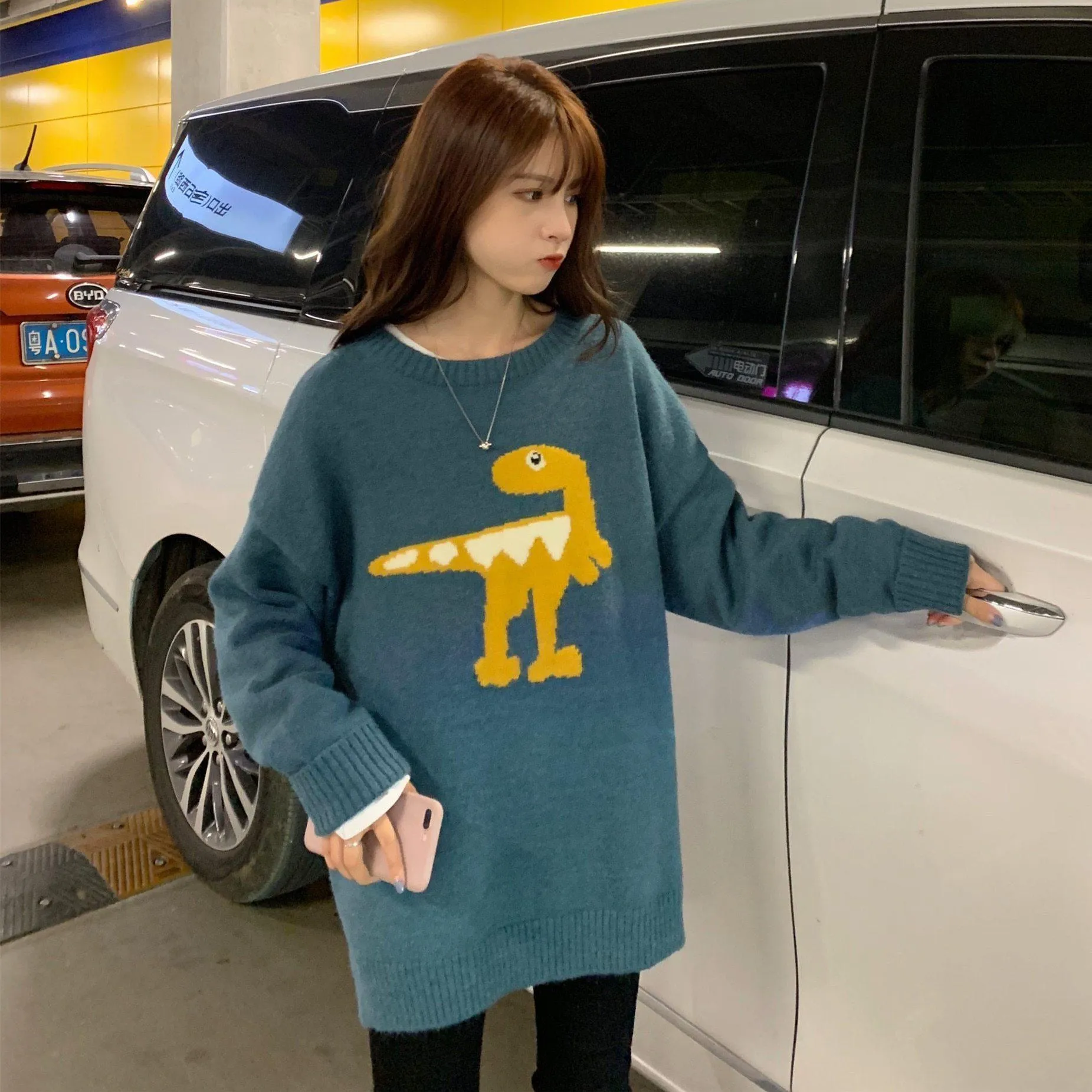 Cute Dinosaur Sweater
