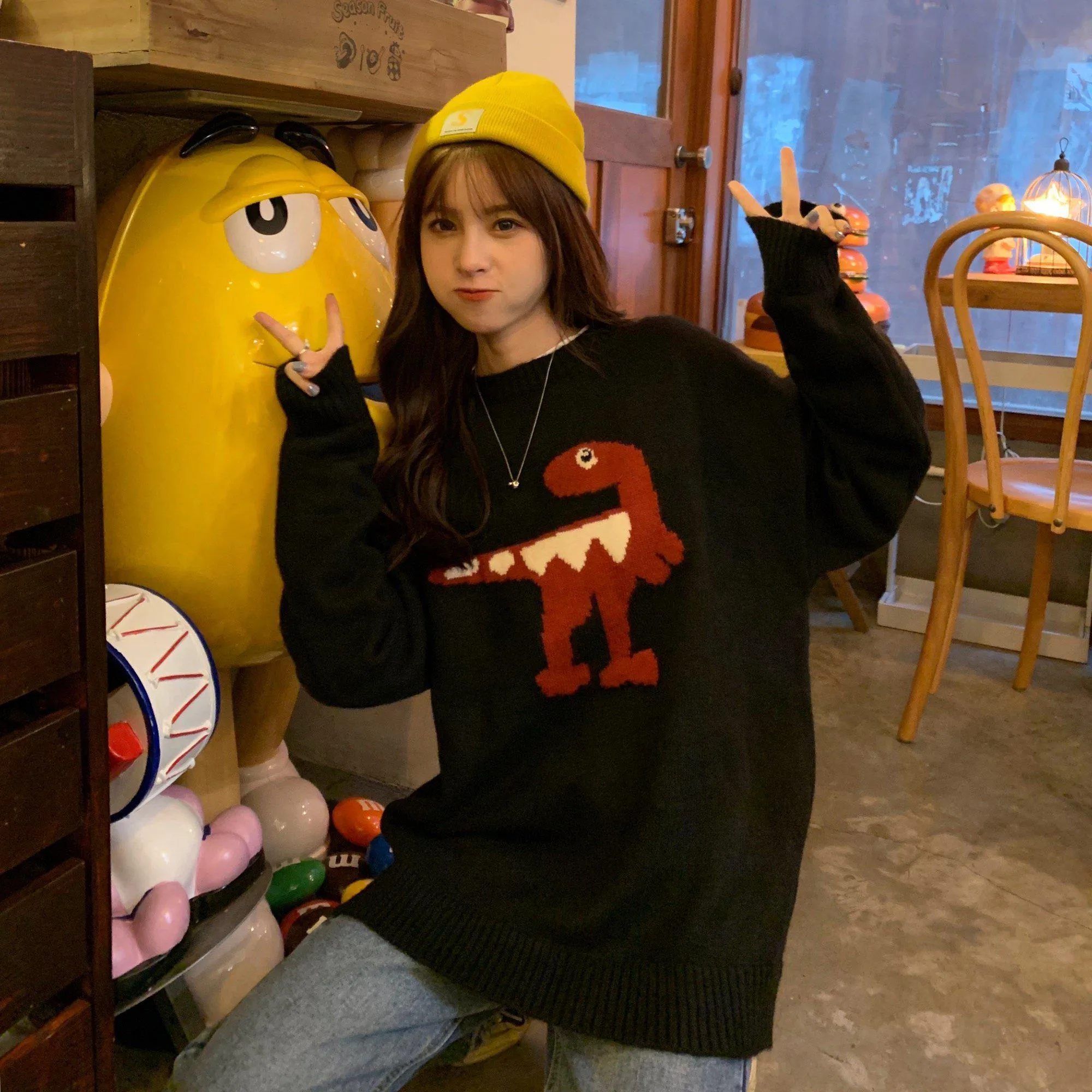 Cute Dinosaur Sweater