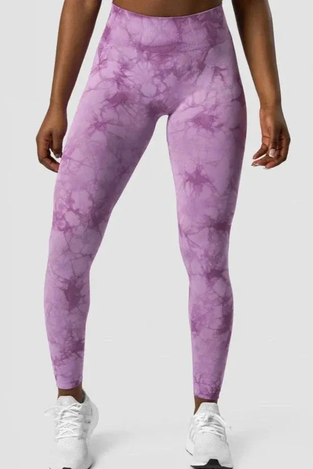 Define Seamless Tie Dye Tights
