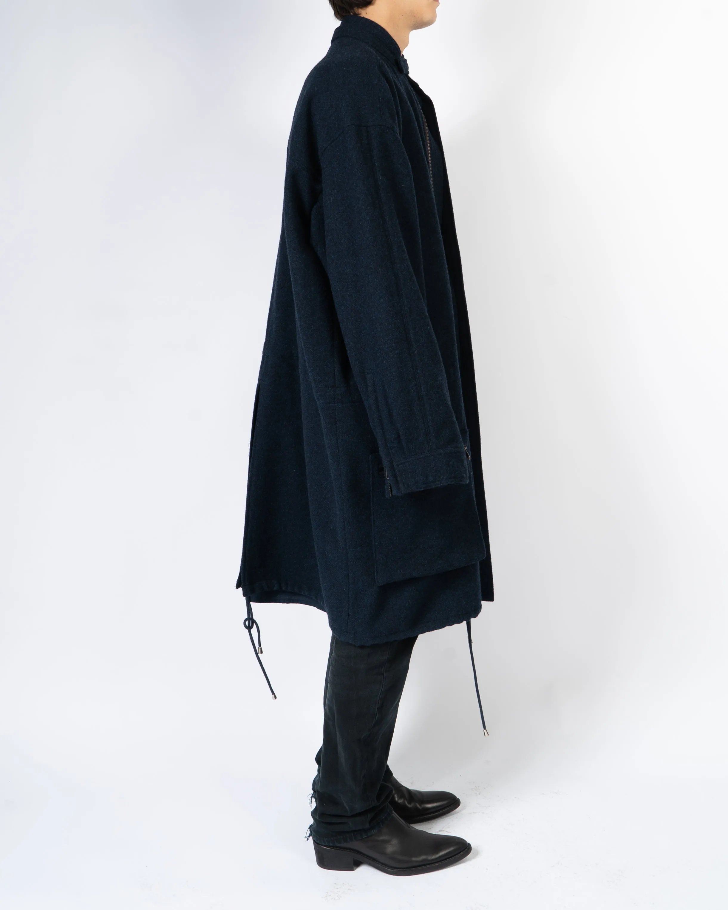 FW15 Blue Wool Overcoat