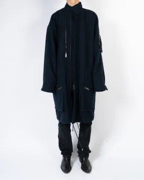 FW15 Blue Wool Overcoat