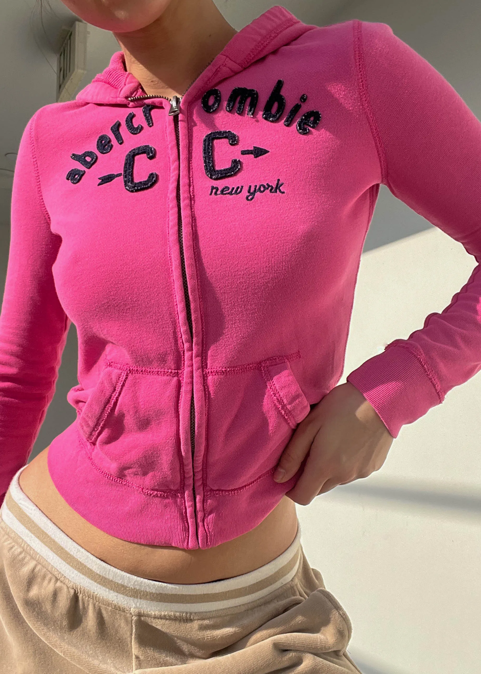 Hot Pink Y2k Abercrombie Jacket (S)