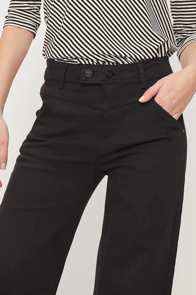 Jeans Mujer Wide Negro