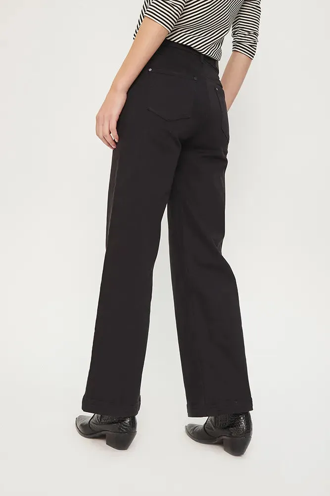 Jeans Mujer Wide Negro