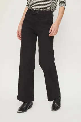 Jeans Mujer Wide Negro