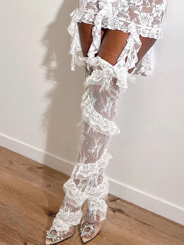Lace Mesh Stocking