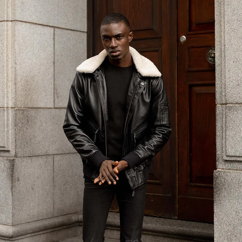 Lamb Nappa Jacket, Black