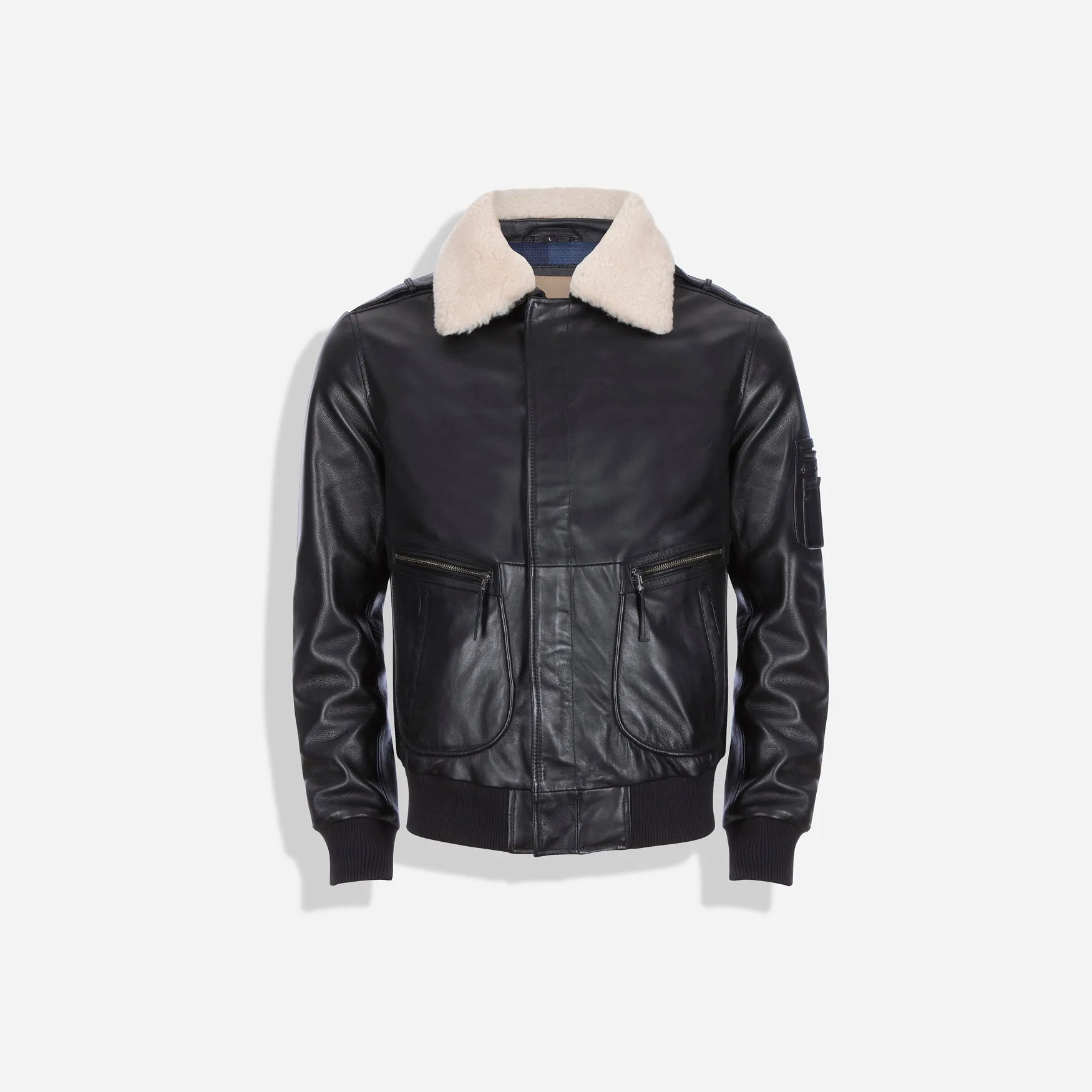Lamb Nappa Jacket, Black