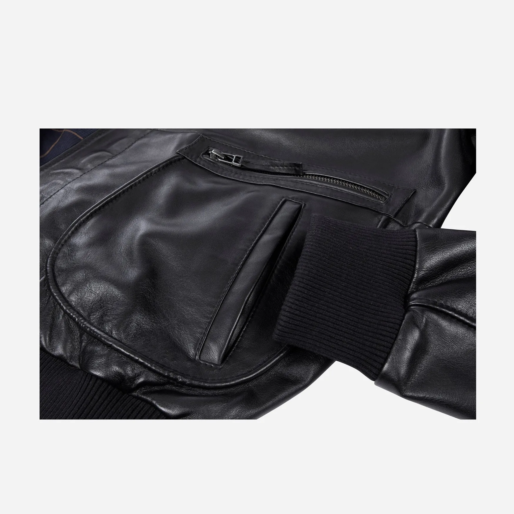 Lamb Nappa Jacket, Black