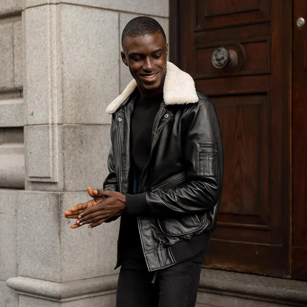 Lamb Nappa Jacket, Black