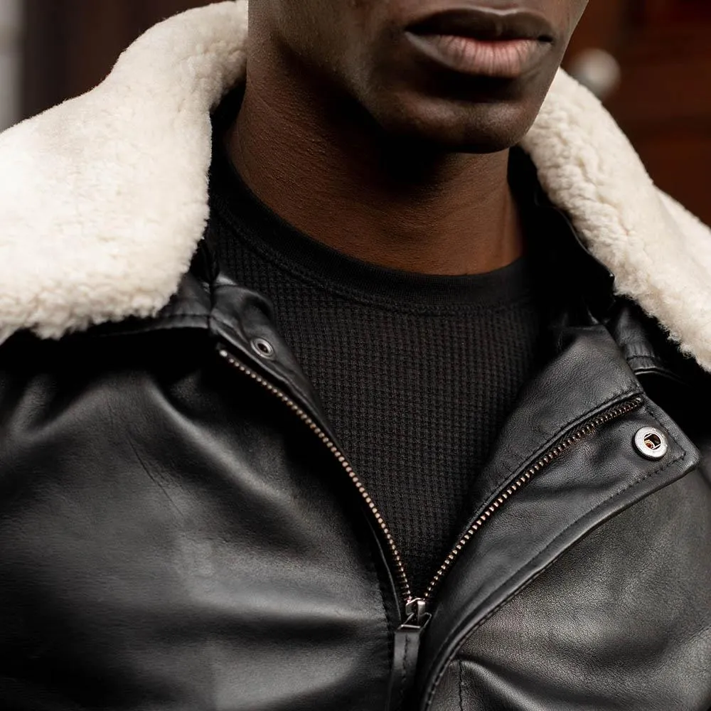 Lamb Nappa Jacket, Black