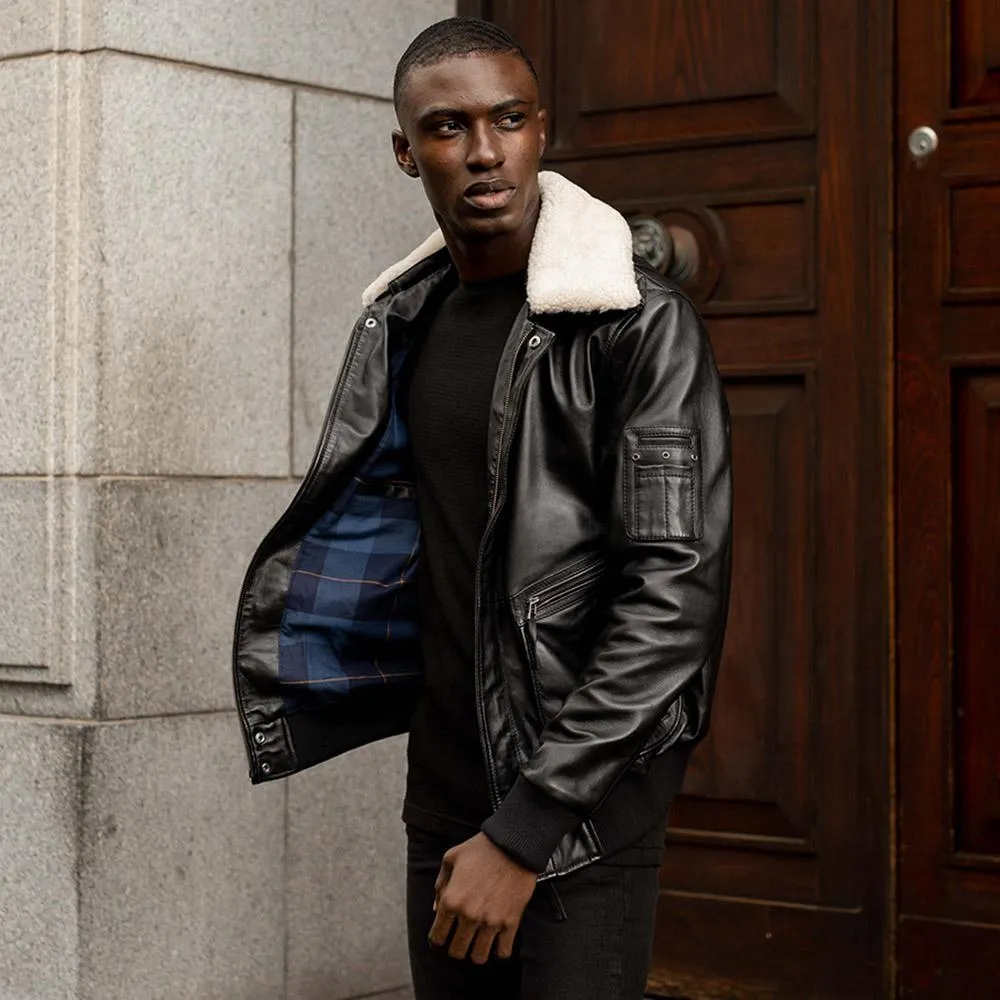 Lamb Nappa Jacket, Black