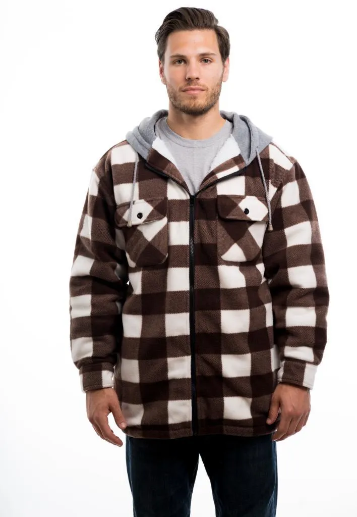 Men's Sherpa Lined Plaid Jacket
