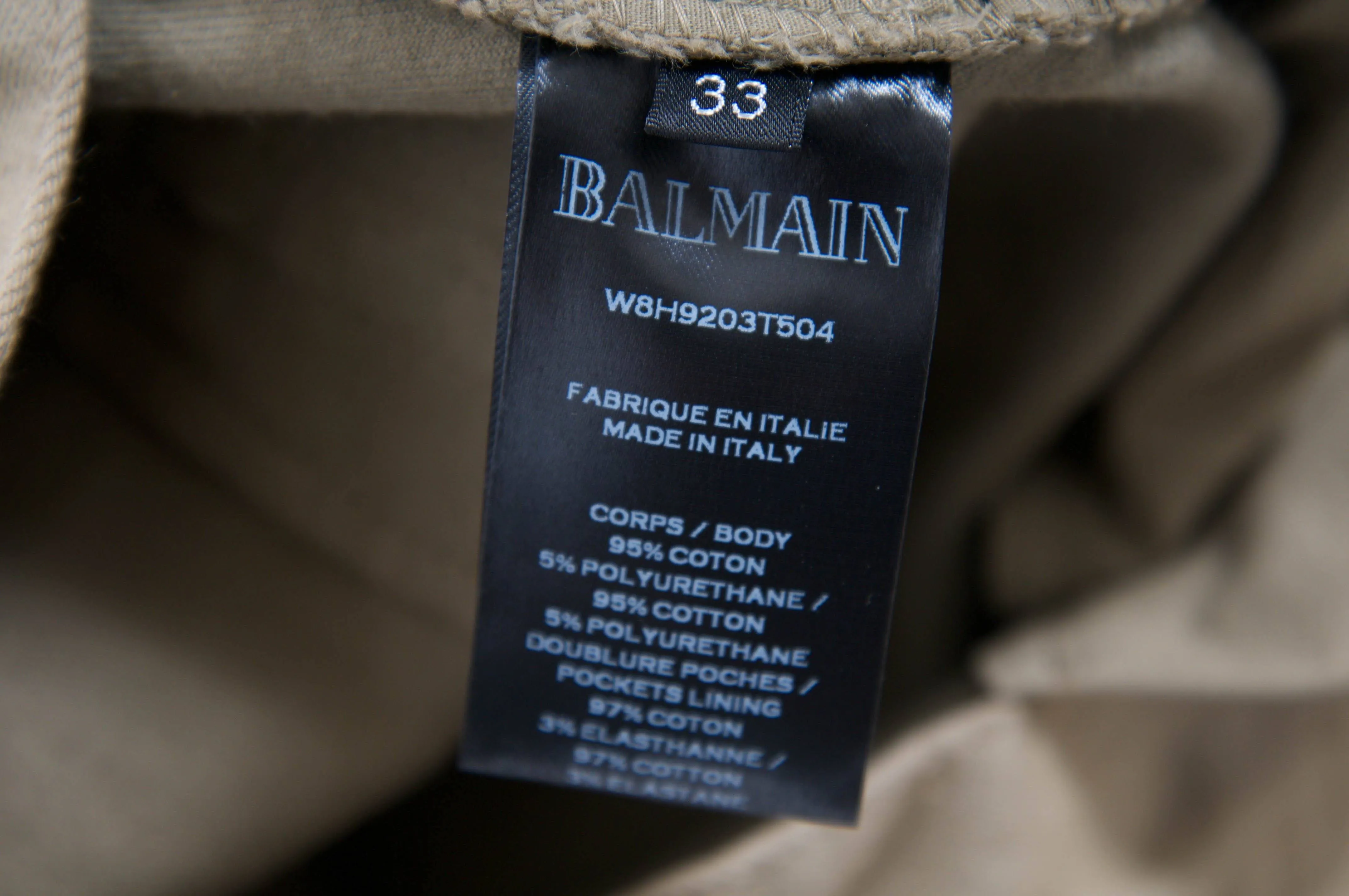 Olive Tan Slim Denim Jeans