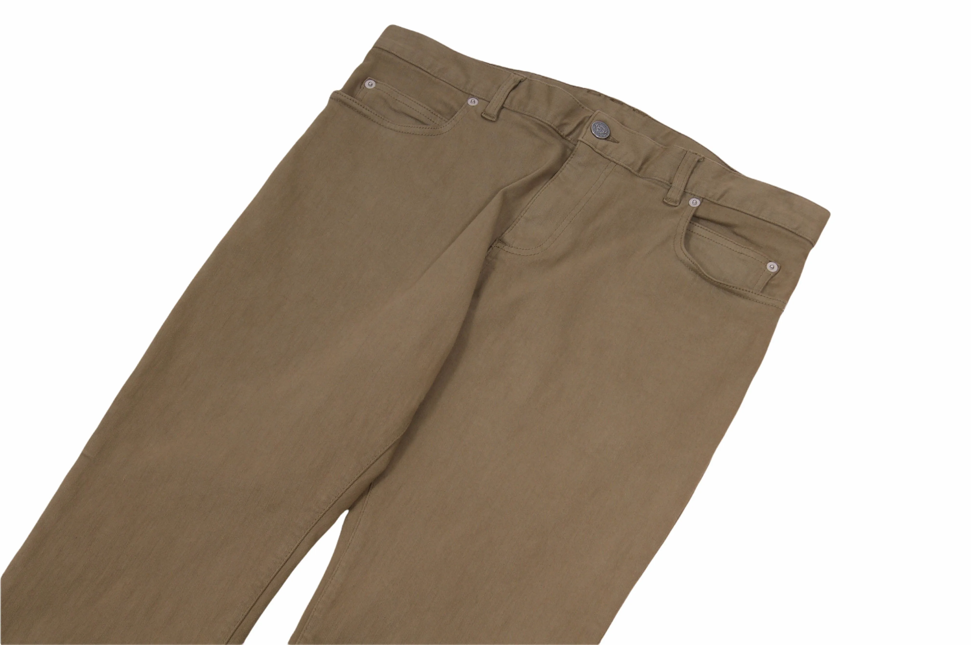 Olive Tan Slim Denim Jeans