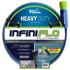 Open Box Ray Padula InfiniFlo 100ft Platinum Heavy Duty Garden Hose