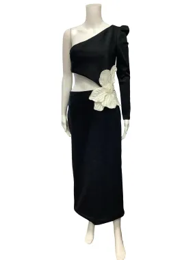 PatBO One Shoulder Maxi Length Dress Size: M