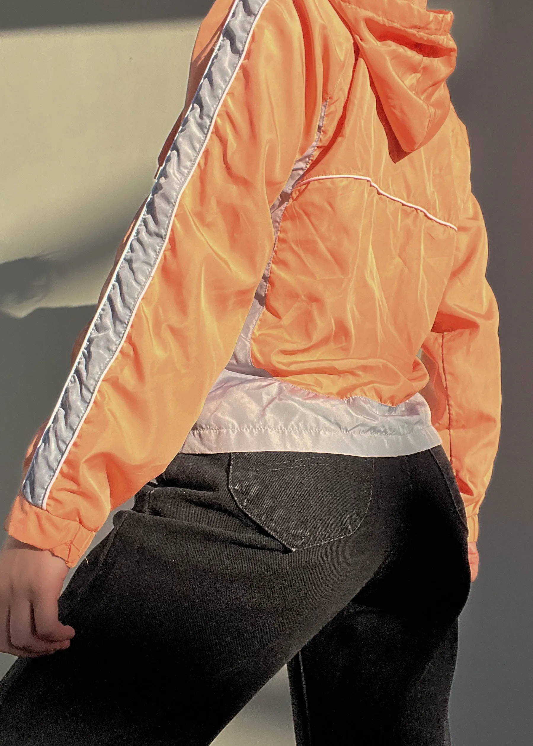 Peach Y2k Windbreaker (S-M)