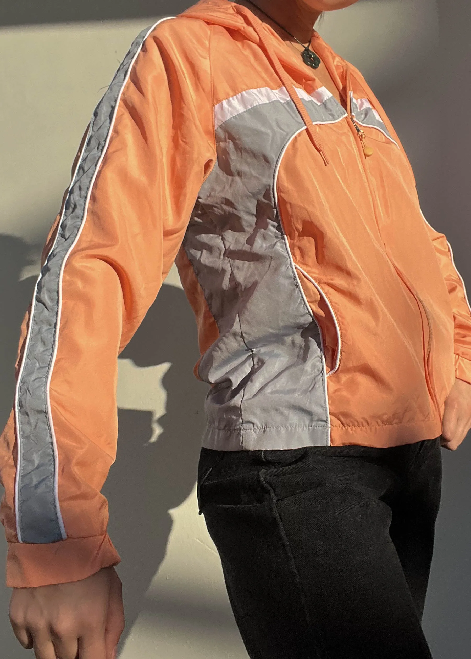 Peach Y2k Windbreaker (S-M)