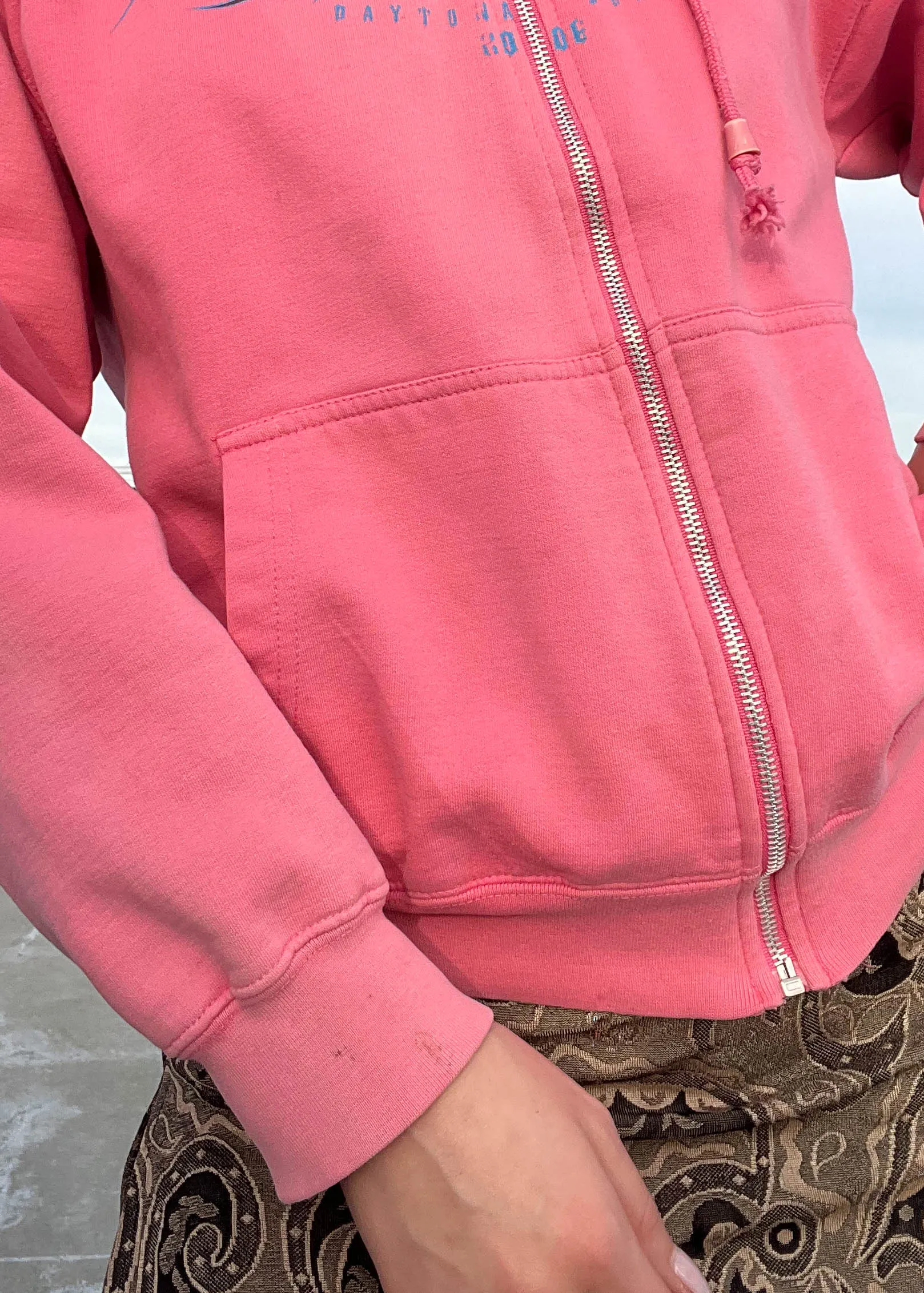 Pink Bike Week Zip Hoodie (S)
