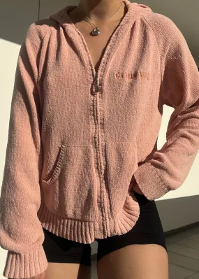 Plush Peach Hoodie Jacket (XL)