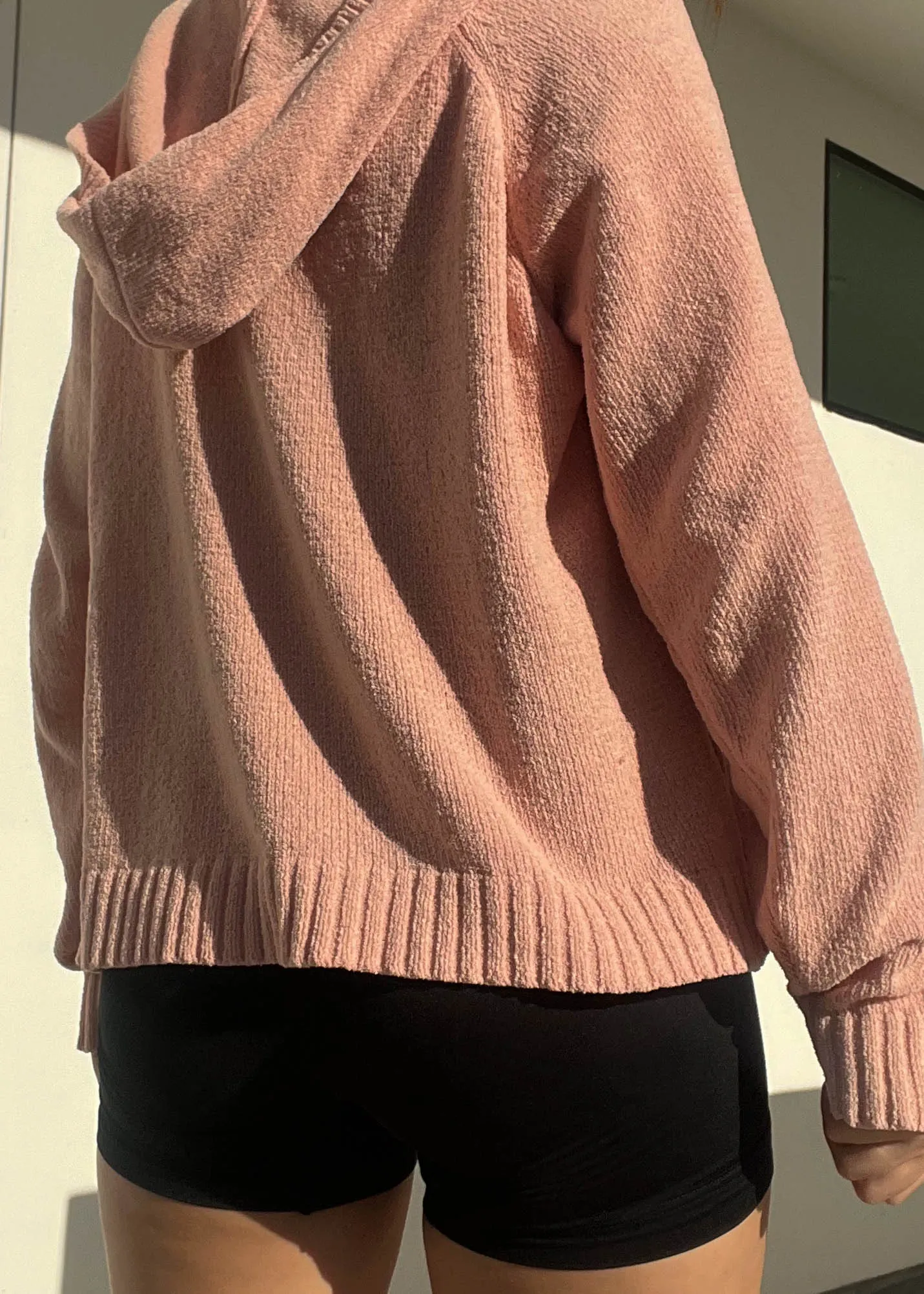 Plush Peach Hoodie Jacket (XL)