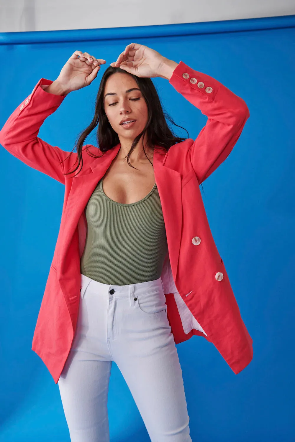 Rita Jacket in Bright Pink