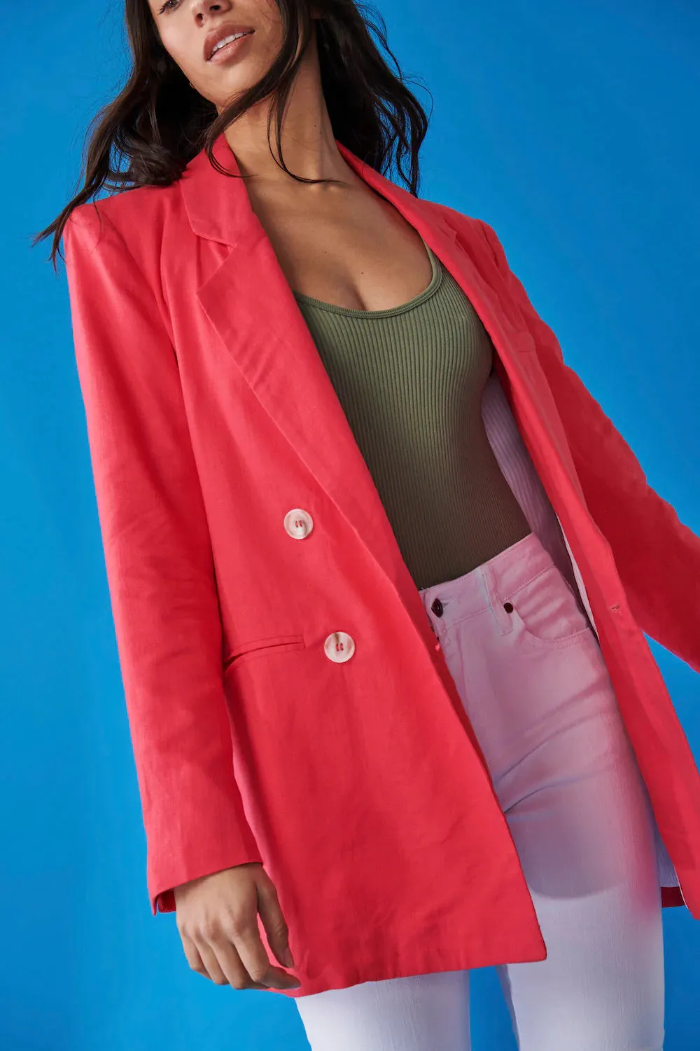 Rita Jacket in Bright Pink