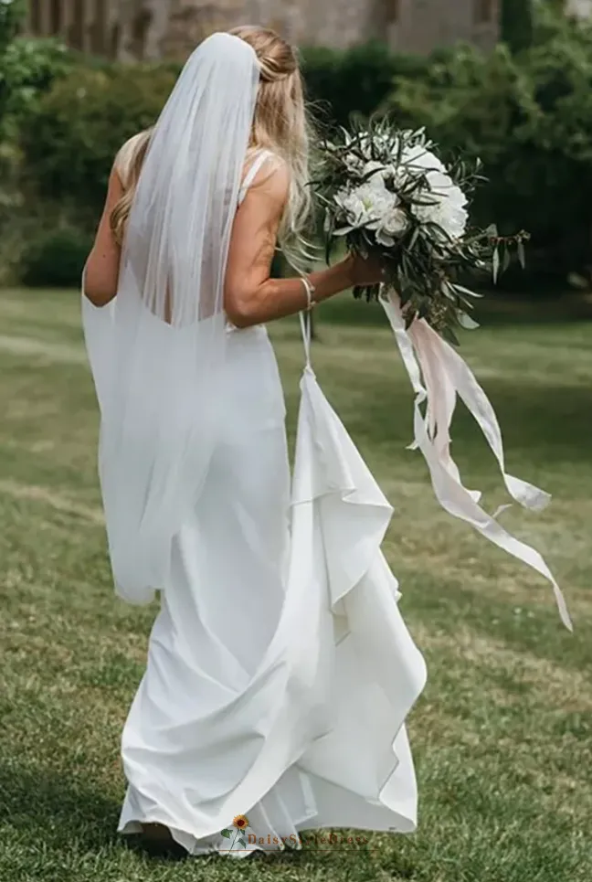 Sexy Backless Fitted Wedding Dress