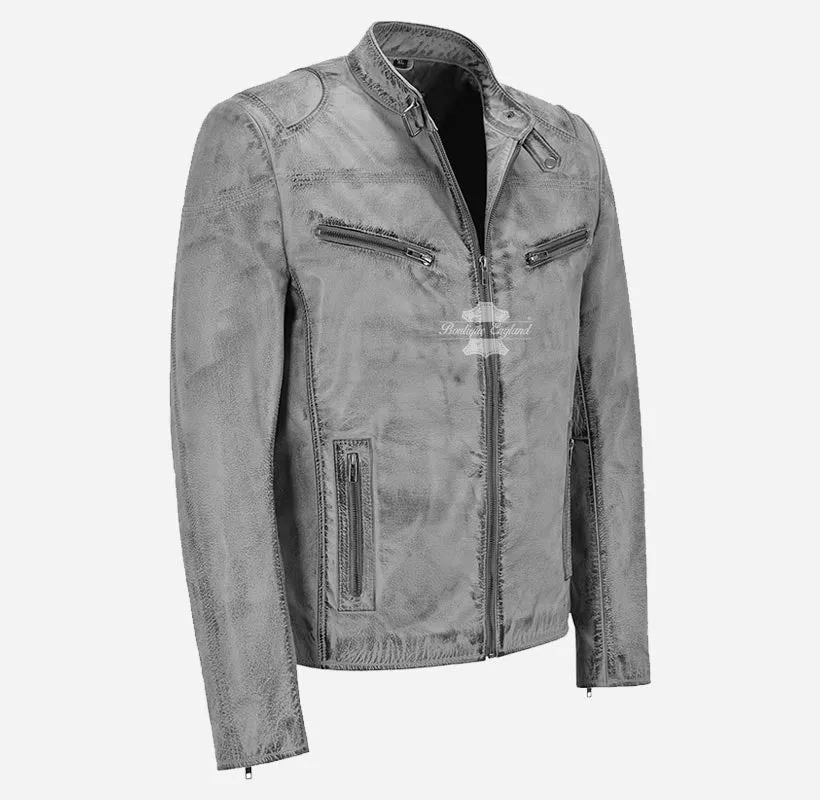 SPEED Biker Leather Jacket For Men's Real Leather Jacket