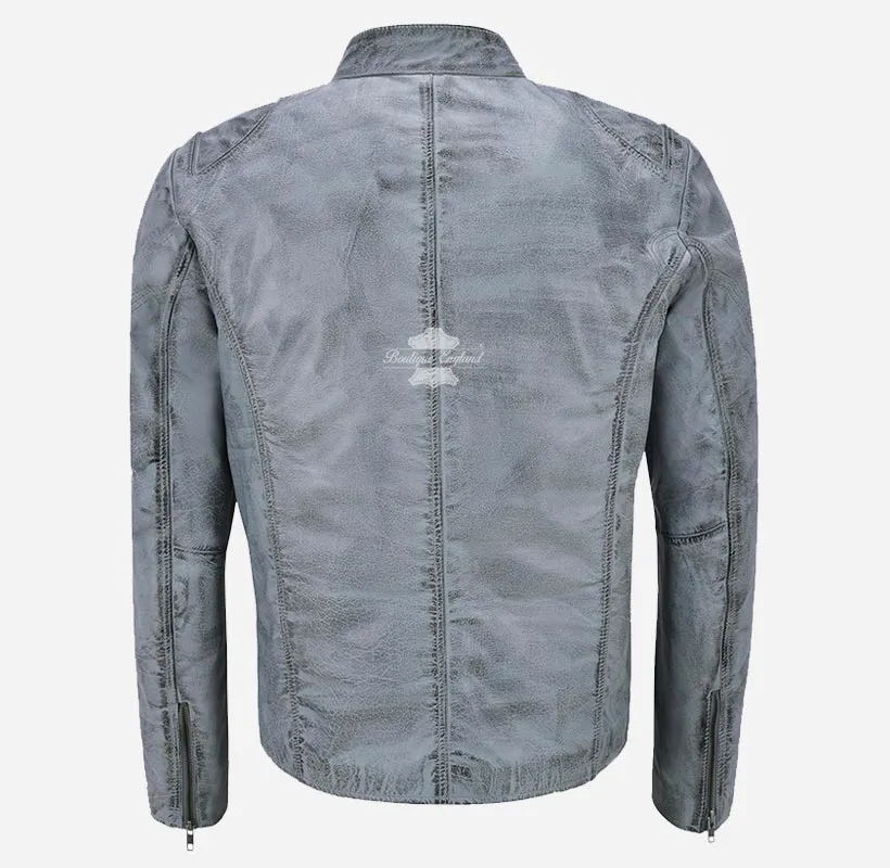SPEED Biker Leather Jacket For Men's Real Leather Jacket