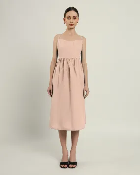 The Haiti Daisy Bisque Linen Dress