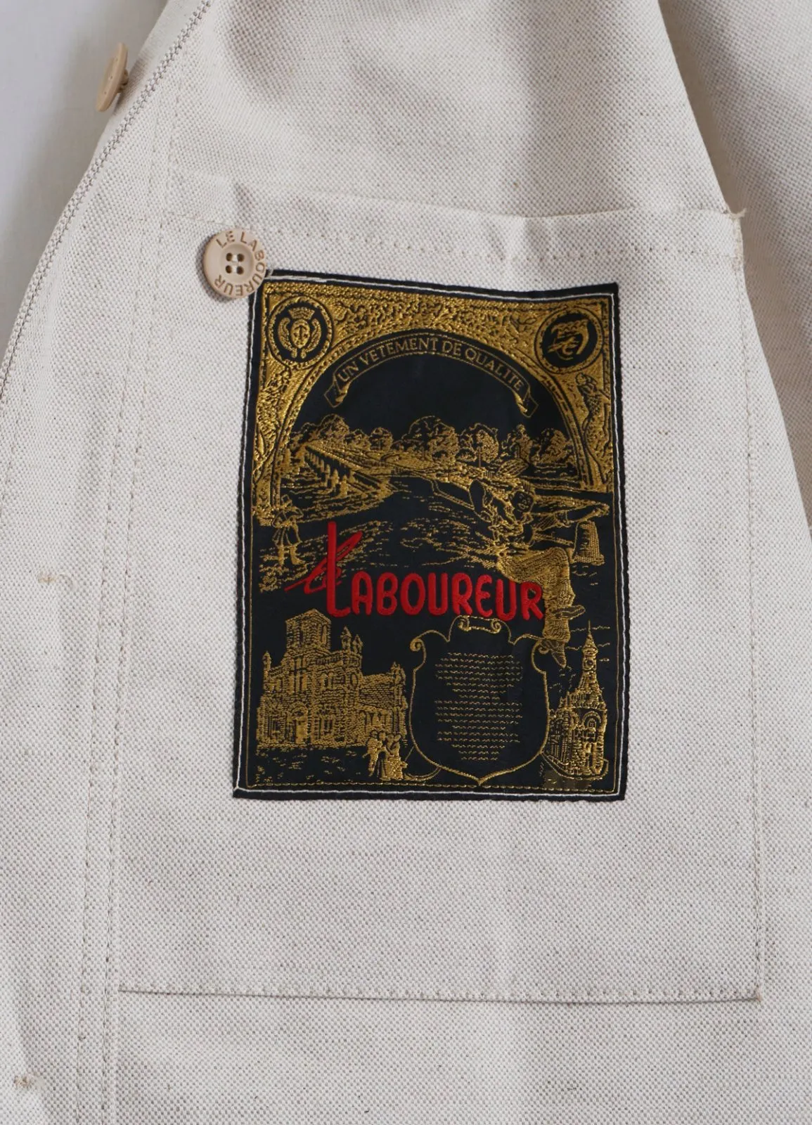 WORK JACKET | Linen/Cotton Blend | Flax Nature
