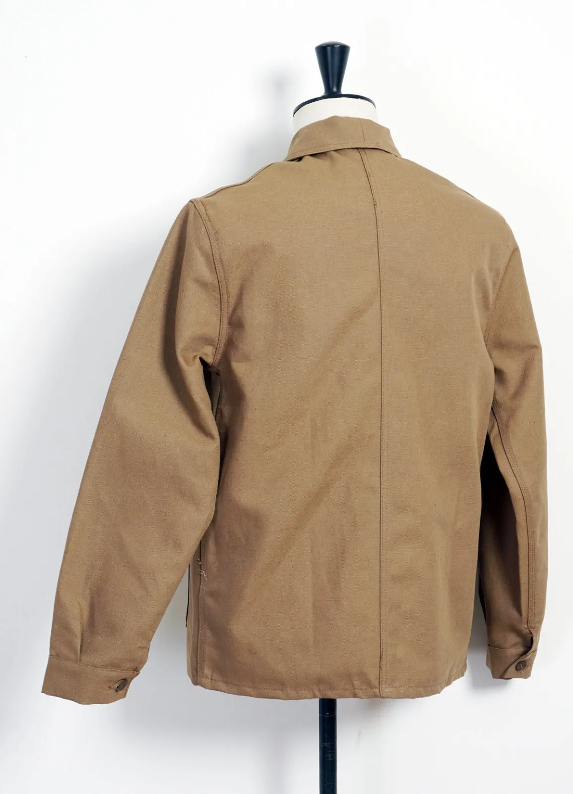 WORK JACKET | Linen/Cotton Blend | Light Brown
