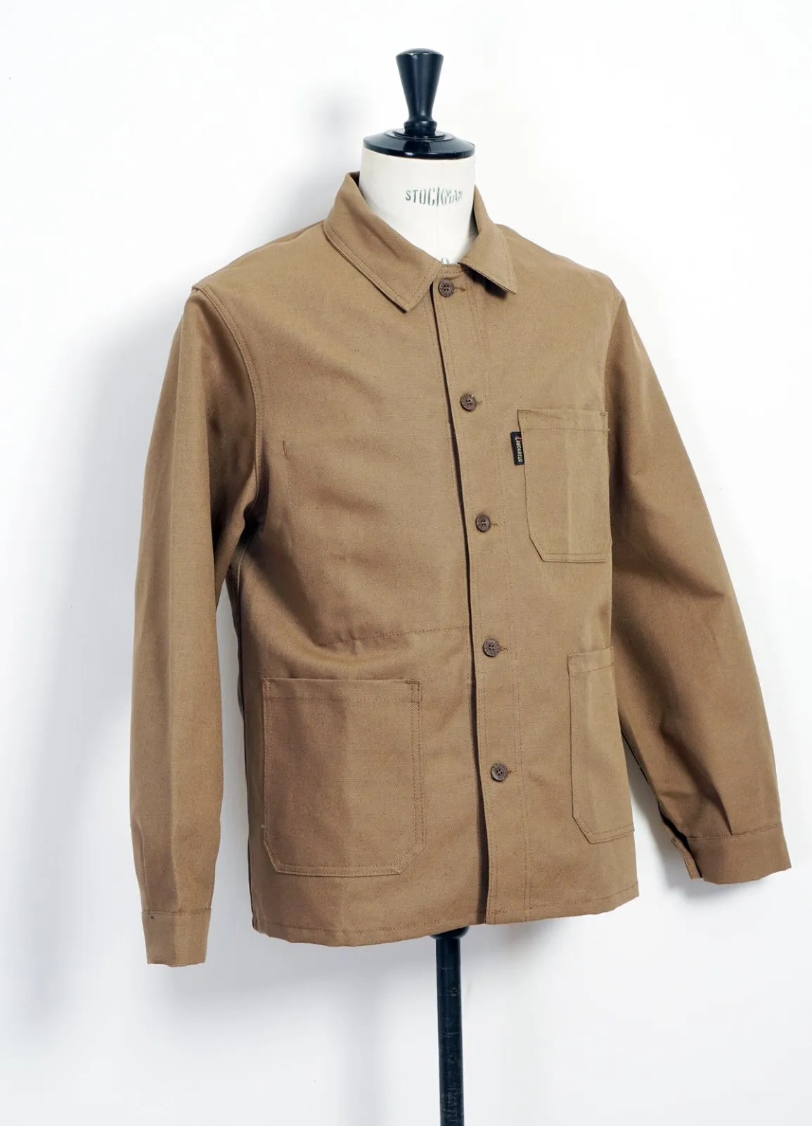 WORK JACKET | Linen/Cotton Blend | Light Brown