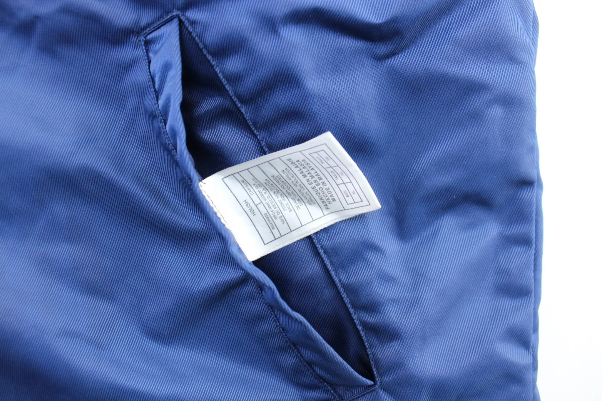 Y2K Nike Embroidered Logo Navy & Yellow Reversible Zip Up Jacket