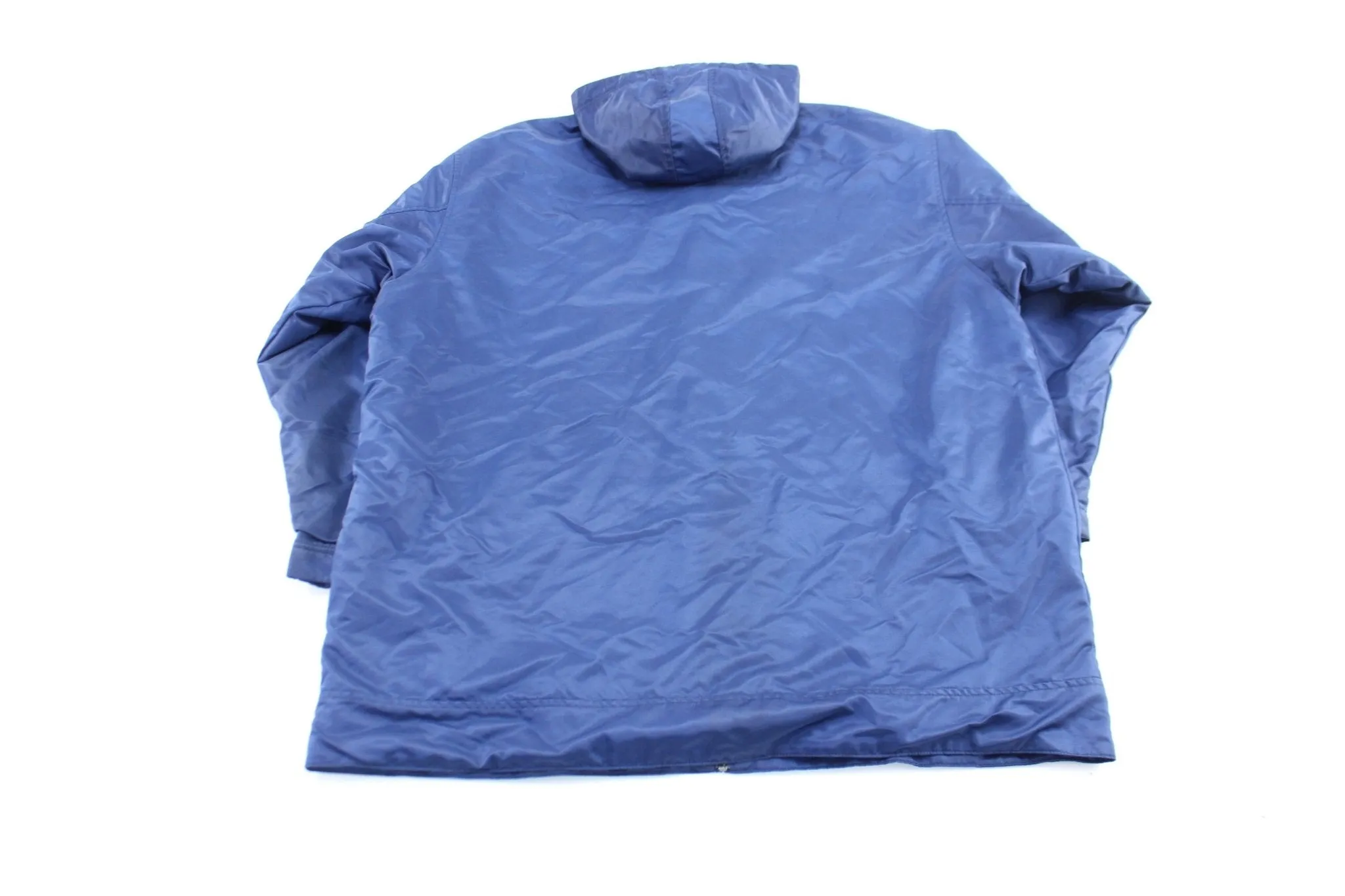 Y2K Nike Embroidered Logo Navy & Yellow Reversible Zip Up Jacket