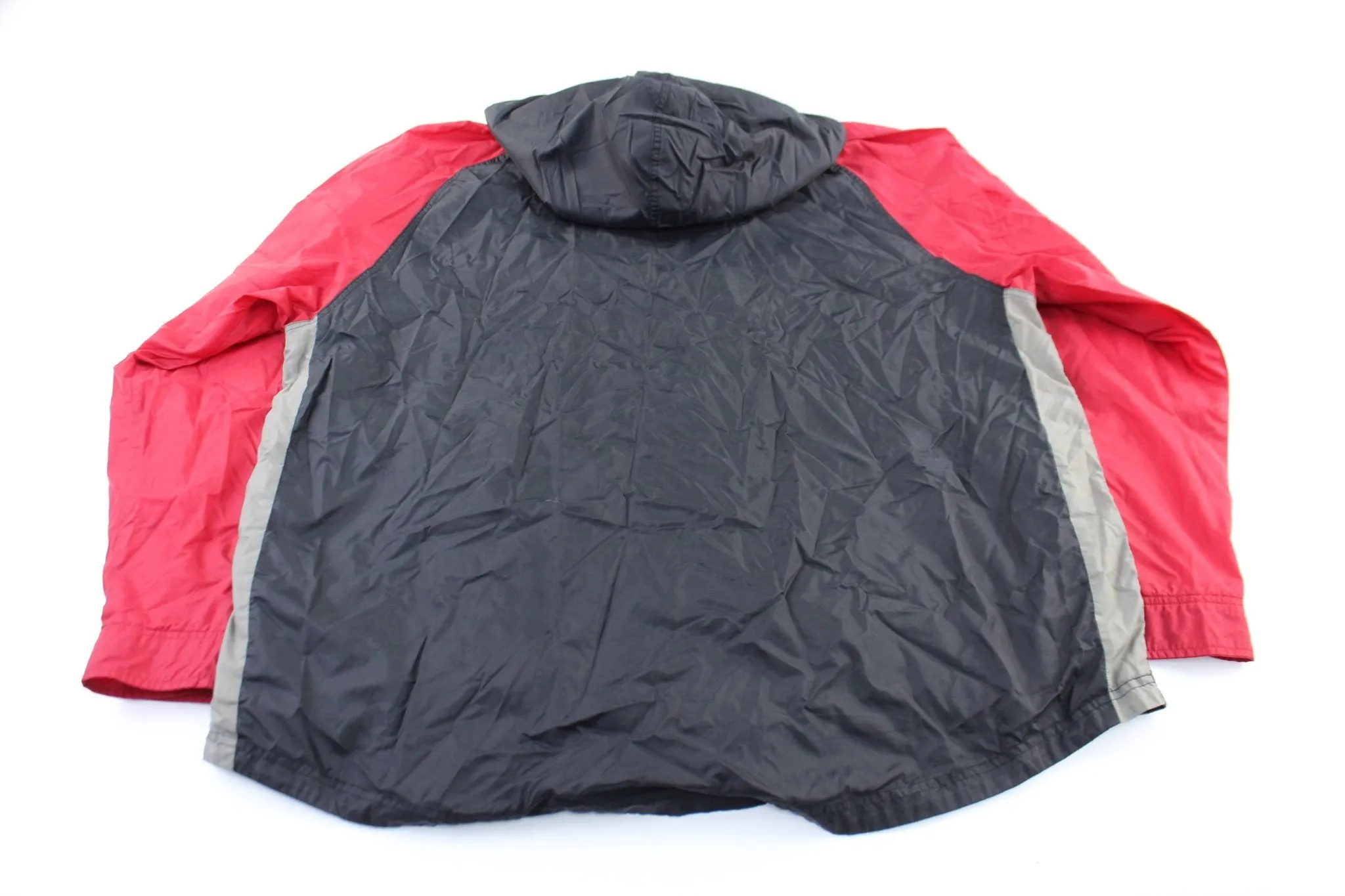 Y2K Nike Embroidered Logo Red & Black Zip Up Jacket
