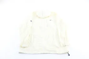 Y2K Nike Embroidered Logo White Hooded Zip Up Jacket