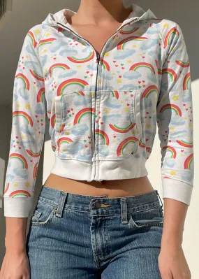 Y2k Rainbow Zip Hoodie (S)